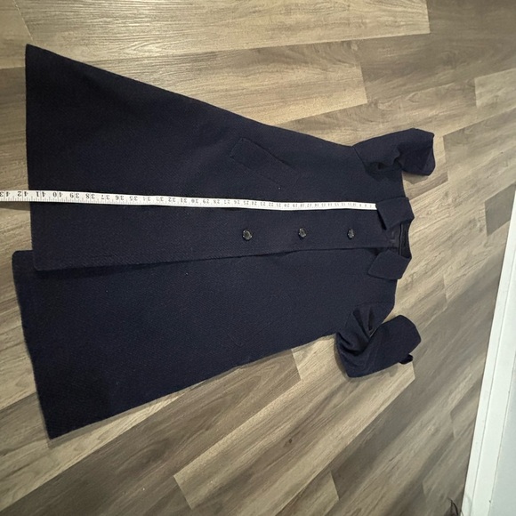 Classic Men's overcoat navy blue vintage pure new wool - Picture 6 of 12